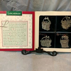 Longaberger 1985-1988 Christmas ornaments